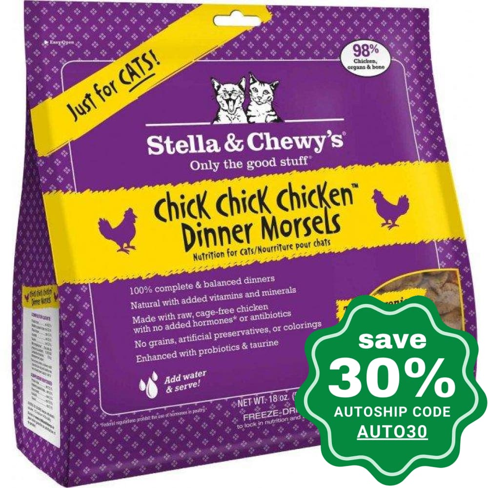 Stella & Chewy's - Chick, Chick, Chicken Dinners for Cats - 18OZ - PetProject.HK