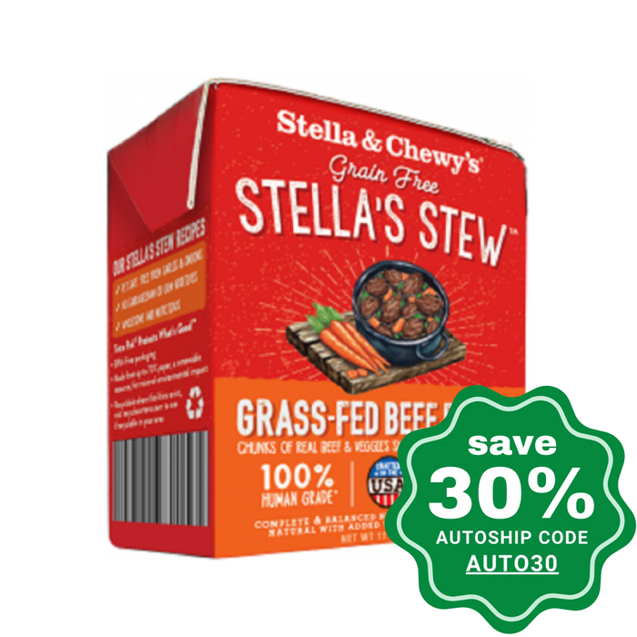 Stella & Chewy's - Dog Wet Food - Single Source Stews - Grass-Fed Beef Recipe - 11OZ (12 Cans) - PetProject.HK