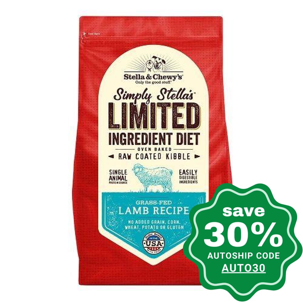 Stella & Chewy's - Dry Dog Food - LID Freeze-Dried Raw Coated Kibble - Grass-Fed Lamb - 3.5LB - PetProject.HK