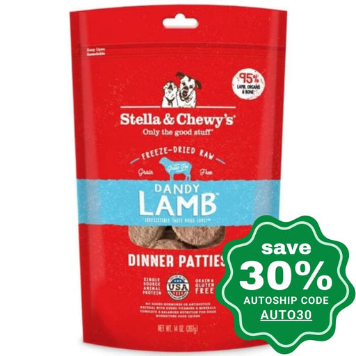 Stella & Chewys - Freeze Dried Dog Dinner Patties Dandy Lamb 25Oz Dogs