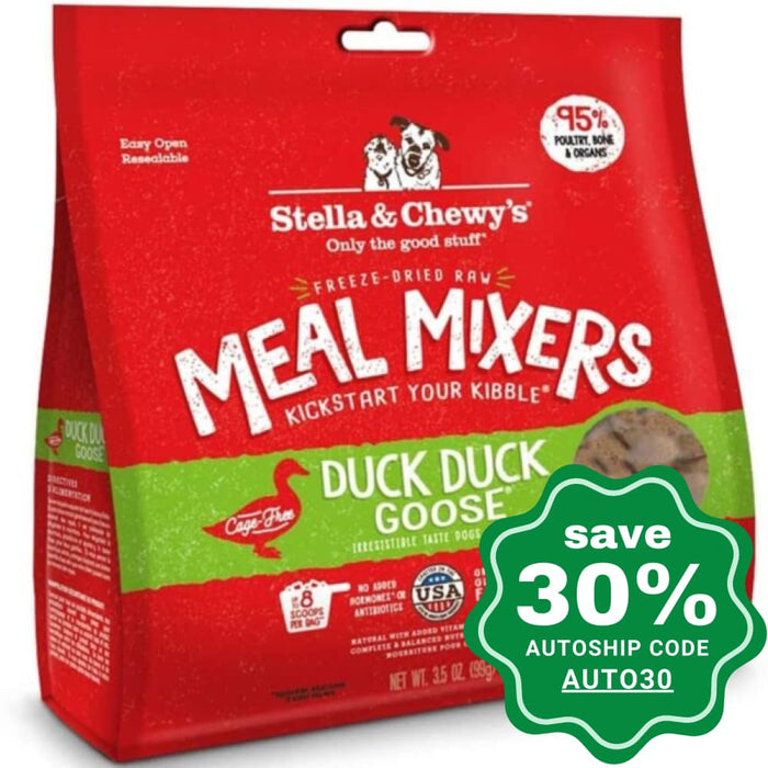 Stella & Chewys - Freeze Dried Duck Goose Meal Mixers For Dogs 3.5Oz