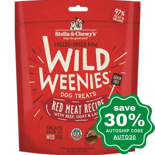 Stella & Chewy's - Freeze Dried Raw Treats - Wild Weenies - Red Meat (Beef, Goat, Lamb) - 3.25OZ - PetProject.HK