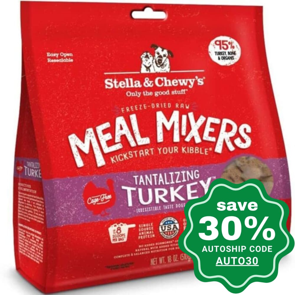 Stella & Chewys - Freeze Dried Tantalizing Turkey Meal Mixers For Dogs 18Oz