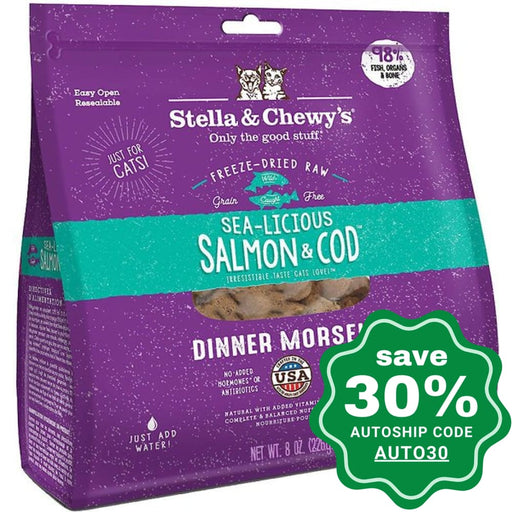 Stella & Chewy’s - Sea Licious Salmon And Cod Dinners For Cats 18Oz