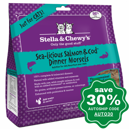 Stella & Chewy's - Sea Licious Salmon and Cod Dinners for Cats - 3.5OZ - PetProject.HK