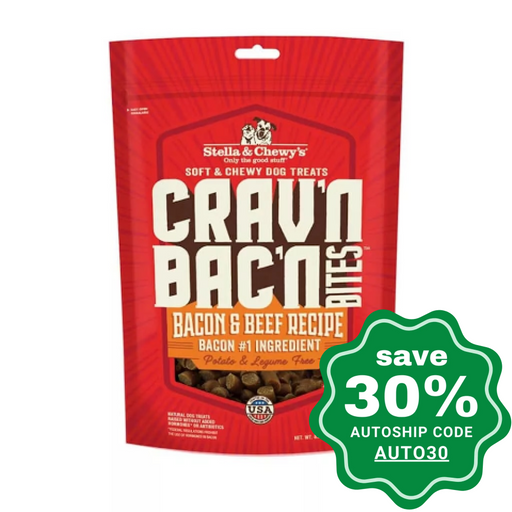 Stella & Chewys - Treats For Dog Cravn Bacn Bites Bacon Beef 8.25Oz Dogs