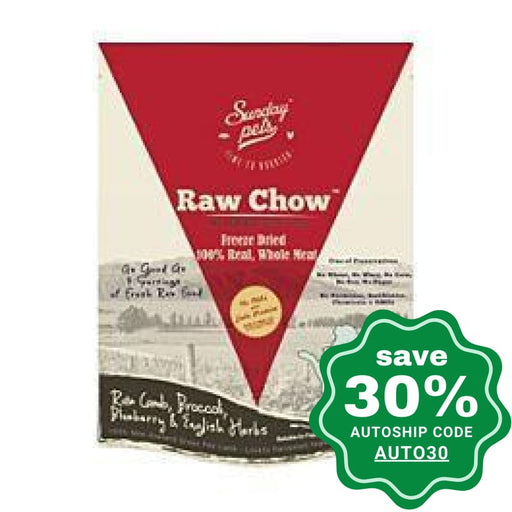 Sunday Pets - Dogs & Puppies Food - Raw Chow Freeze Dried Lamb - 1LB - PetProject.HK