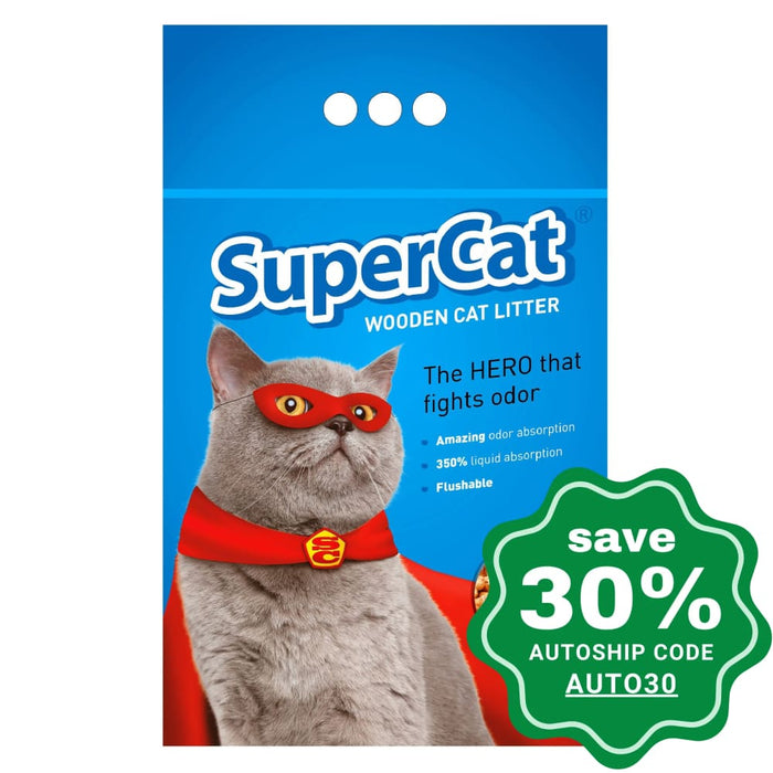 Supercat - Wooden Cat Litter 3Kg Cats