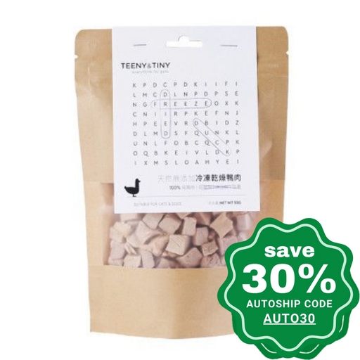 Teeny & Tiny - Freeze-Dried Dogs Cats Treats Duck Meat 50G