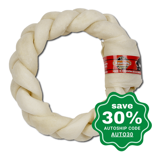 The Rawhide Express - Braided Donut - Beef - 5-6" - PetProject.HK