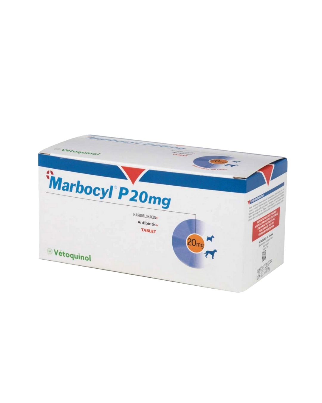 Vetoquinol - Marbocyl P - 20mg (Marbofloxacin) - 1TAB - PetProject.HK