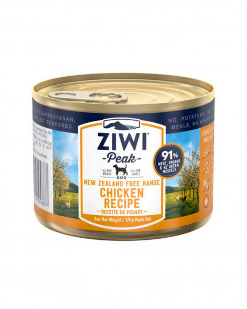 Ziwipeak - Moist CHICKEN Recipe Canned Dog Food - 170G (min. 12 cans)