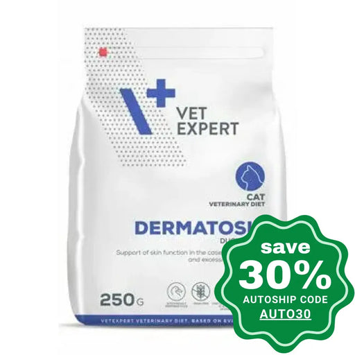 Vet Expert - V+ Veterinary Diet Dermatosis Dry Cat Food Duck & Rice 250G Cats