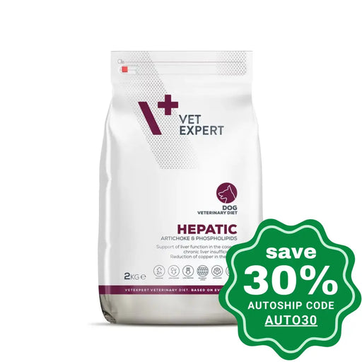 Vet Expert - V+ Veterinary Diet Hepatic Dry Dog Food 2Kg Dogs