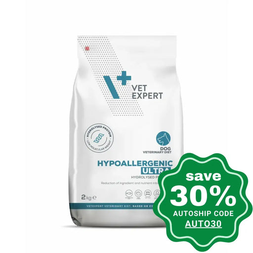 Vet Expert - V+ Veterinary Diet Hypoallergenic Ultra Dry Dog Food 2Kg Dogs