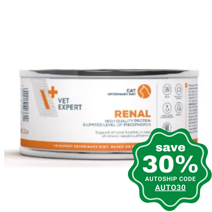 Vet Expert - V+ Veterinary Diet Renal Wet Cat Food 100G (Min. 6 Cans) Cats