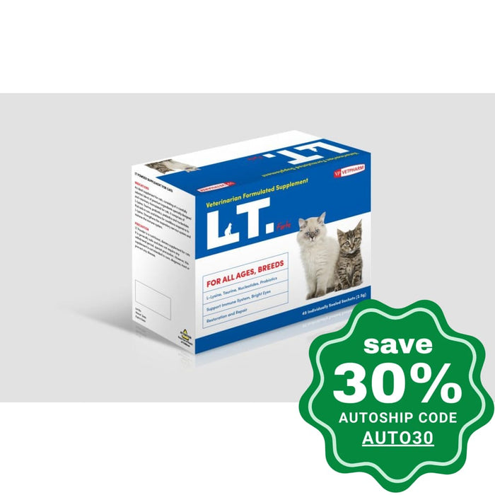 VETPHARM - LT Forte Powder Supplement for Cats - 30*2.5g Packs - PetProject.HK