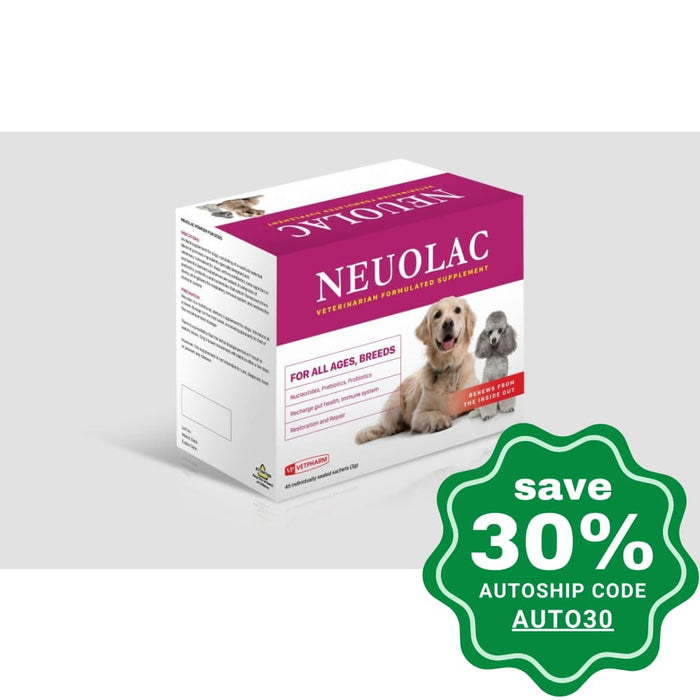 VETPHARM - Neuolac Powder Supplement for Dogs - 30*3g Packs - PetProject.HK