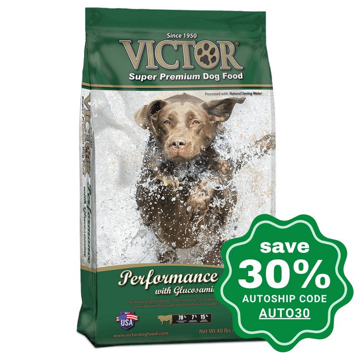 Victor - Performance with Glucosamine & Chondroitin - 40LB - PetProject.HK