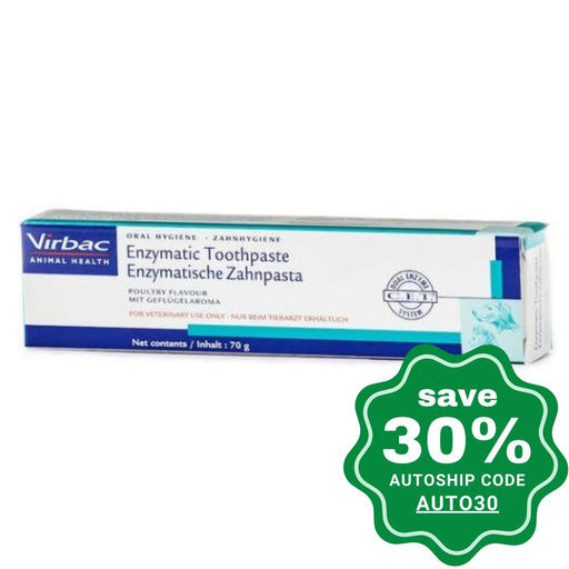 Virbac - C.E.T. Enzymatic Toothpaste (Poultry) - 70G - PetProject.HK