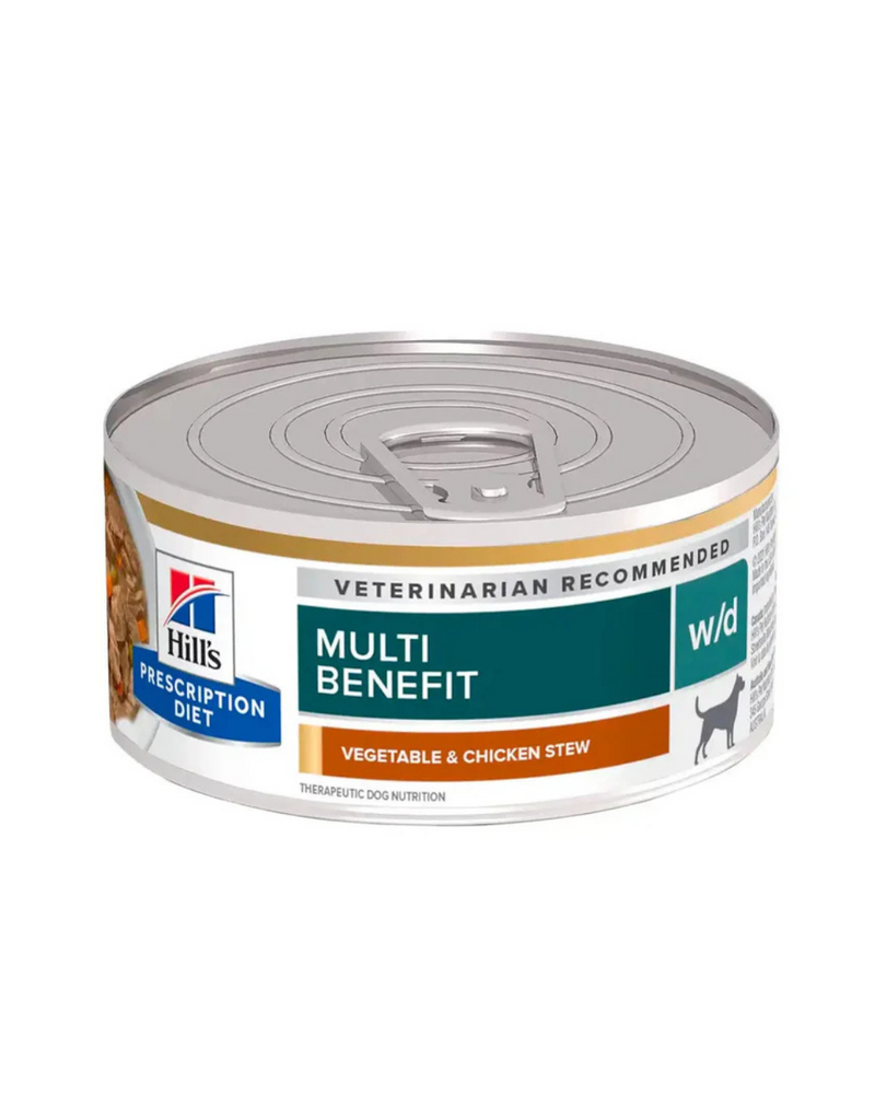 Hill's Prescription Diet - Wet Dog Food - Canine w/d Multi-Benefit Chicken Stew Canned - 5.5OZ (min. 24 cans)