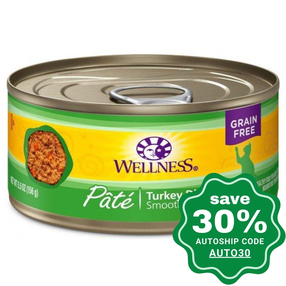 Wellness - Complete Health Pate - Grain Free Canned Cat Food - Turkey - 5.5OZ (4 Cans) - PetProject.HK