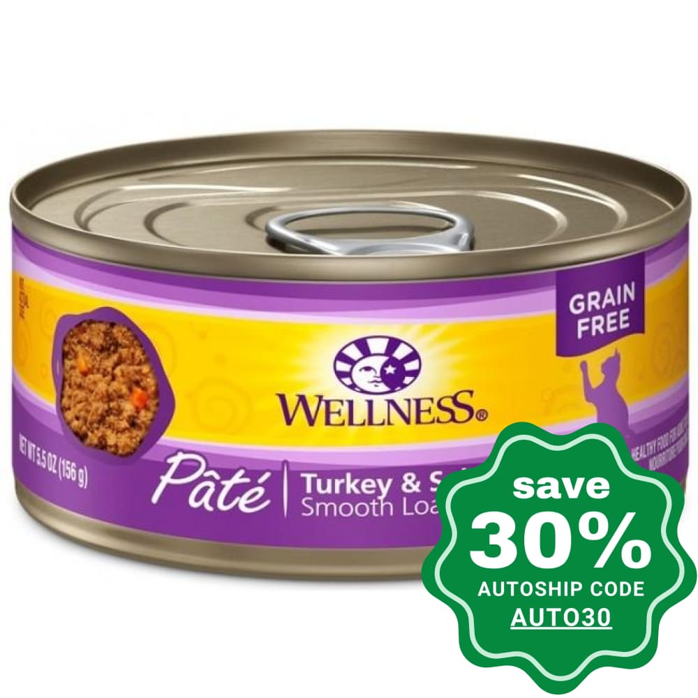 Wellness - Complete Health Pate - Grain Free Canned Cat Food - Turkey & Salmon - 5.5OZ (4 Cans) - PetProject.HK