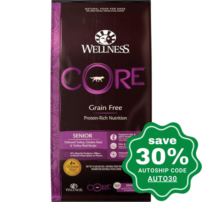 Wellness - CORE - Grain Free Dry Dog Food - Senior - 4LB - PetProject.HK