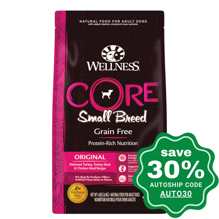 Wellness - CORE Small Breed - Grain Free Dry Dog Food - Original - 12LB - PetProject.HK