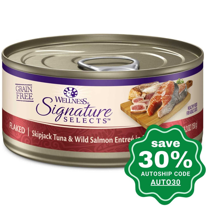 Wellness - Signature Selects Wet Cat Food Skipjack Tuna & Wild Salmon Entree Pate 2.8Oz (Min. 12