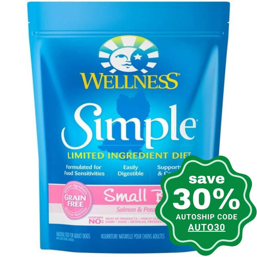 Wellness - Simple - Grain Free Dry Dog Food - Small Breed - Salmon & Potato - 10.5LB - PetProject.HK