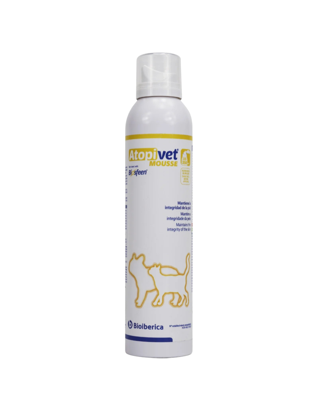 Atopivet® 慕斯，適用於犬、貓、雪貂、兔子和囓齒動物 - 250毫升