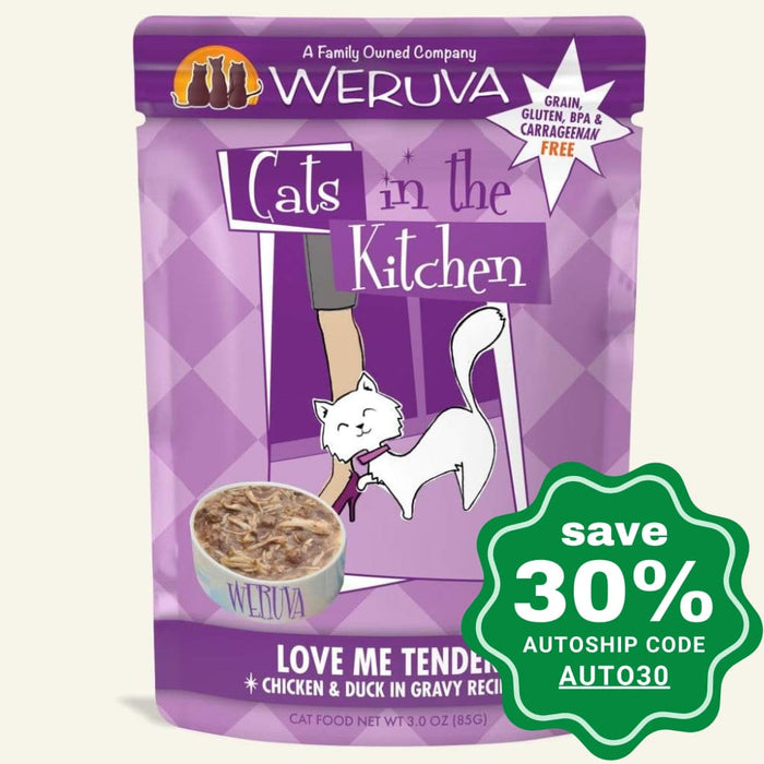 Weruva - Cats In The Kitchen - Love Me Tender - Chicken & Duck in Gravy Recipe 85G (4 Pouches) - PetProject.HK