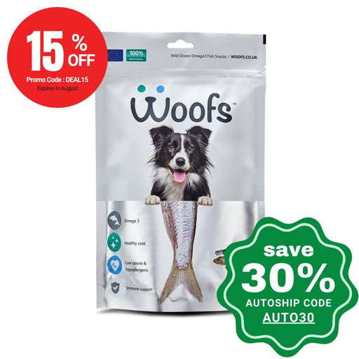Woofs - Dried Sprats Treat For Dogs 125G