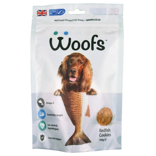 Woofs - Redfish Cookies Treat For Dogs 100G