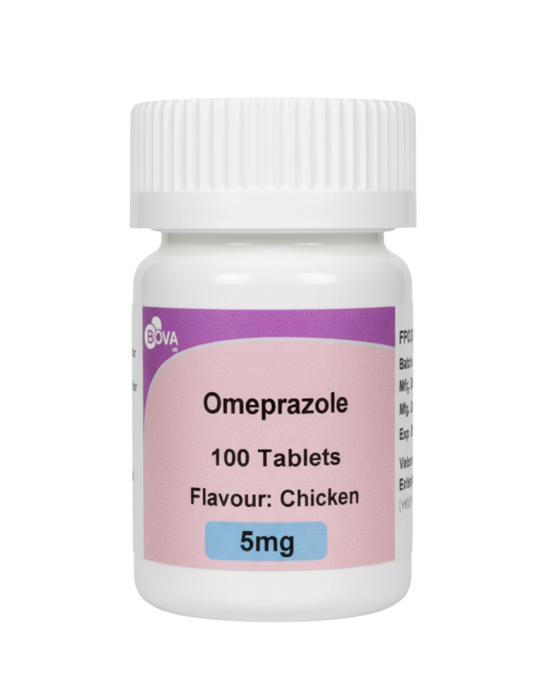 Bova - Omeprazole 5mg - Chicken Flavour - 1TAB