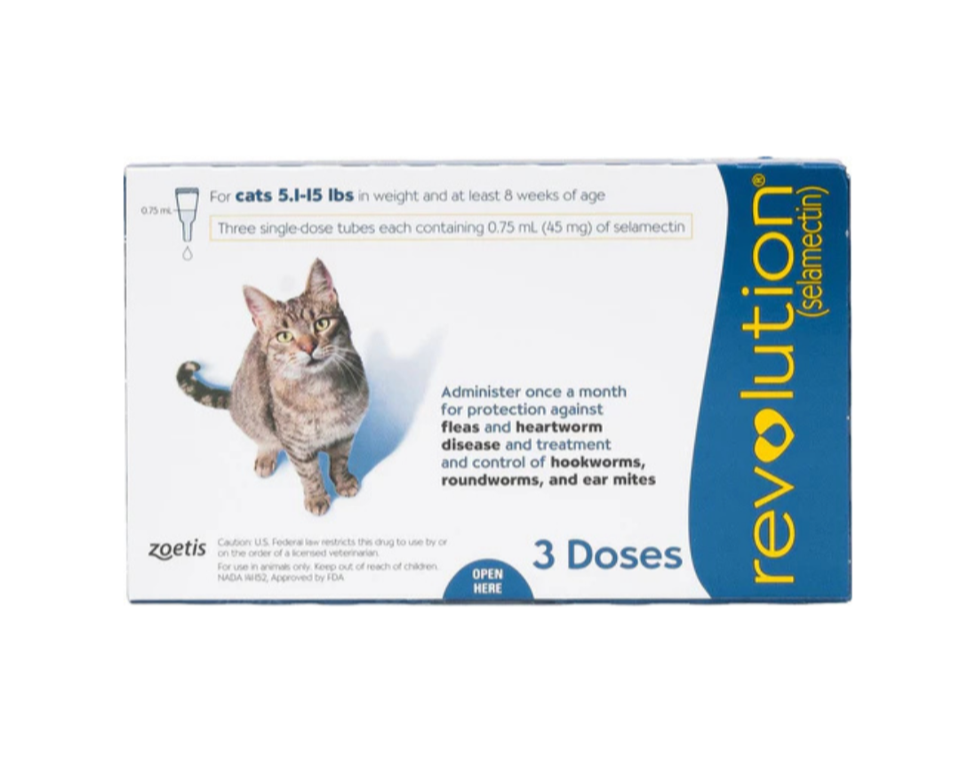 Revolution - Parasite Control for Cats - Blue 5.1-15lbs - 45MG - PetProject.HK