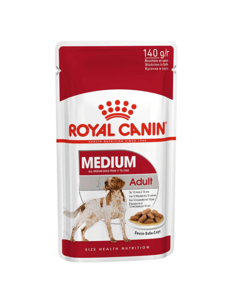 Royal Canin - Medium Adult Wet Dog Food - 140G (Min. 10 Pouches)