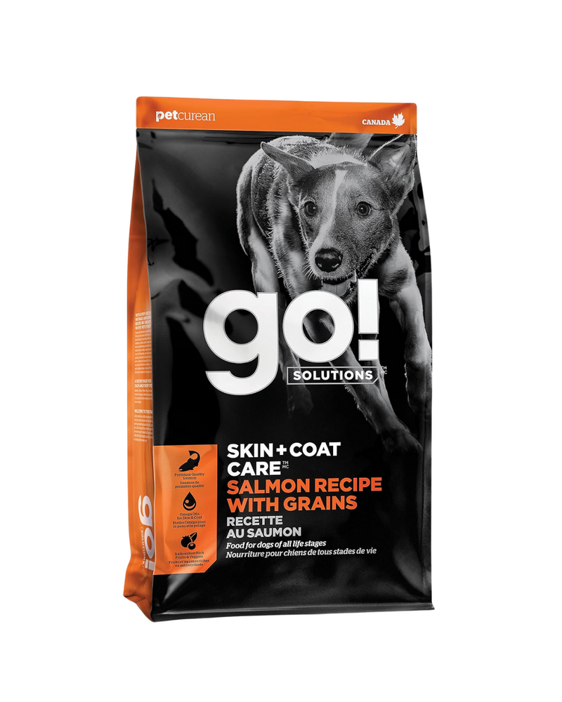 GO! SOLUTIONS - 皮膚+毛髮護理 狗狗乾糧 - 鮭魚配方 - 22磅