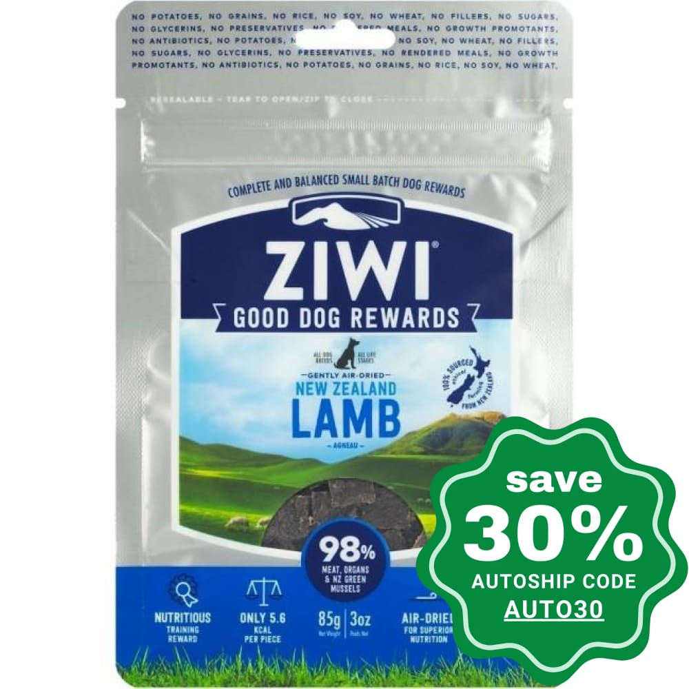 Ziwipeak - Air Dried Dog Treats - LAMB - 85G - PetProject.HK