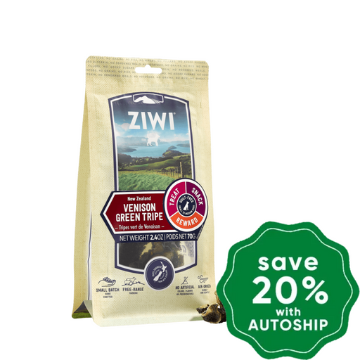 Ziwipeak - Air Dried Oral Health Treat for Dogs - Venison Green Tripe - 70G - PetProject.HK