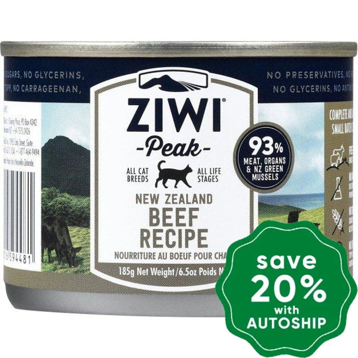 Ziwipeak - Moist BEEF Recipe Canned Cat Food - 185G (min. 4 cans) - PetProject.HK