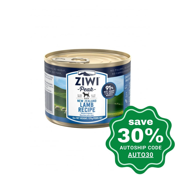 Ziwipeak - Moist Lamb Recipe Canned Dog Food 170G (Min. 24 Cans) Dogs