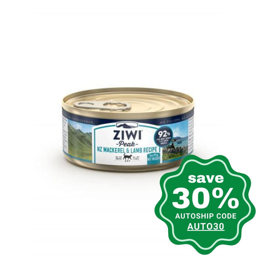 Ziwipeak - Moist MACKEREL & LAMB Recipe Canned Cat Food - 85G (min. 4 cans) - PetProject.HK