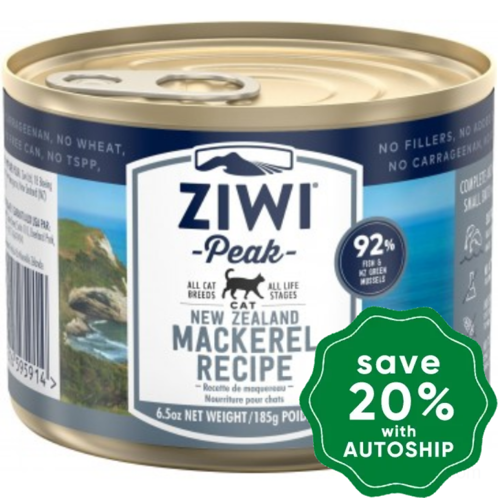 Ziwipeak - Moist MACKEREL Recipe Canned Cat Food - 185G (min. 4 cans) - PetProject.HK