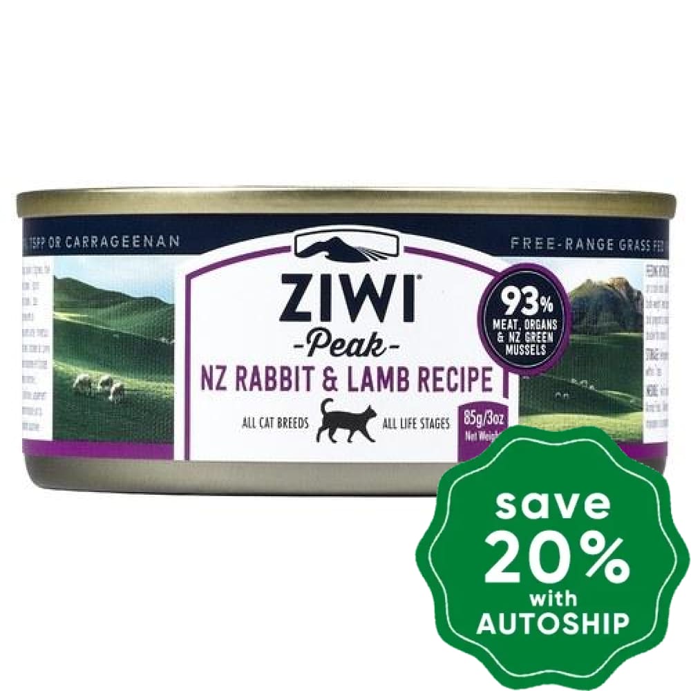 Ziwipeak - Moist RABBIT & LAMB Recipe Canned Cat Food - 185G (min. 4 cans) - PetProject.HK
