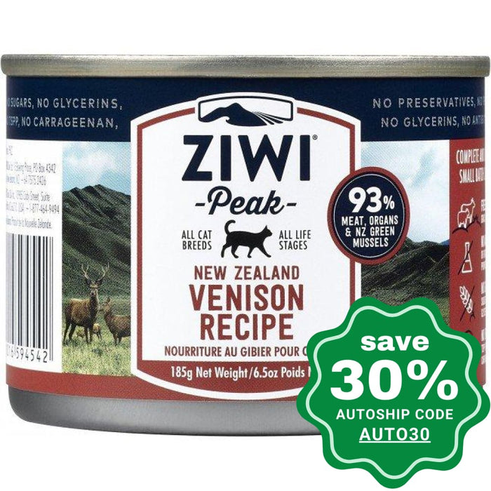 Ziwipeak - Moist VENISON Recipe Canned Cat Food - 185G (min. 4 cans) - PetProject.HK