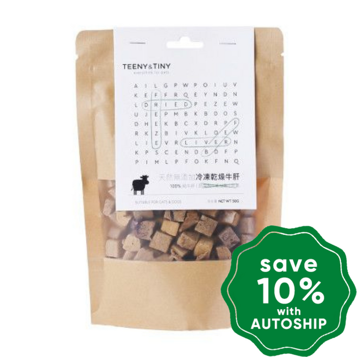 Teeny & Tiny - Freeze-Dried Dogs & Cats Treats - Beef Liver - 50G