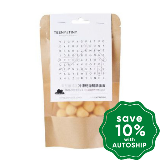 Teeny & Tiny - Freeze-Dried Dogs & Cats Treats - Quail Egg Yolk - 50G