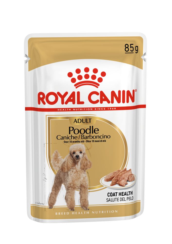 Royal Canin - Adult Dog Wet Food - Poodle Barboncino Dog Pouch - 85G (Box of 12)